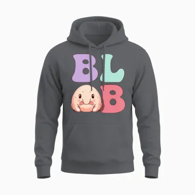 Funny Blobfish Unisex Hoodie - Charcoal