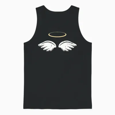 Angel Angel Wings Halo Innocent Costume Children Unisex Tank Top - Black