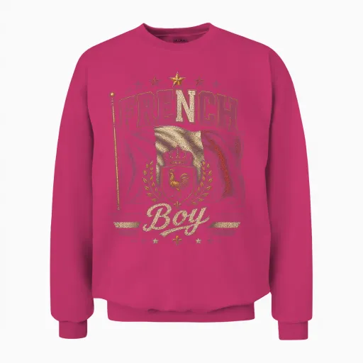 Fierté Française Garçon French Boy Français Patrie Identité Unisex Sweatshirt - Heliconia