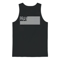 Pray Flag Kirk Cameron's Campfire Revival Prayer Unisex Tank Top - Black – 1