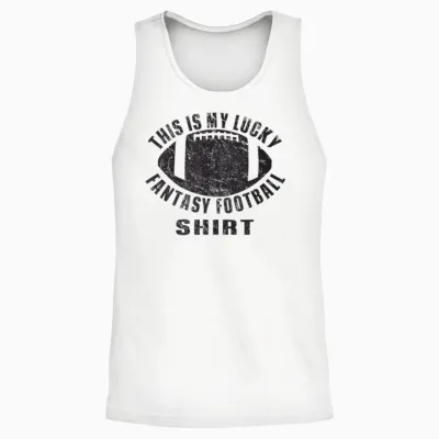 My Lucky Fantasy Football Shirt Vintage Football Season Unisex Tank Top - White