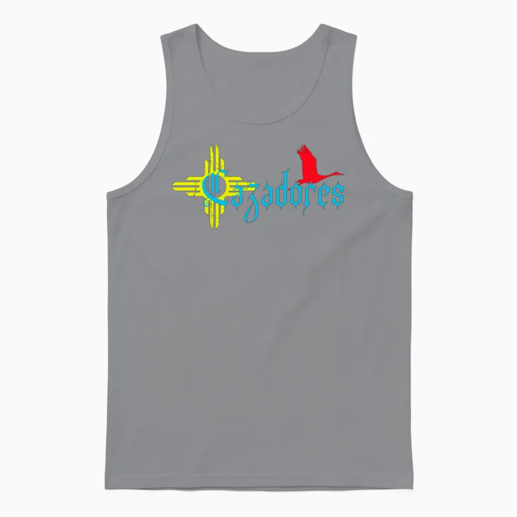 Nuevo Mexico Cazadores Crane Unisex Tank Top in Sport Grey
