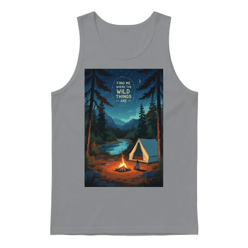 Find Me Where the Wild Things Are Unisex Tank Top - Sport Grey