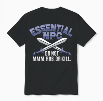 Larp Rpg Role Playing Design for a Larper Unisex T-Shirt - Black