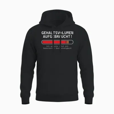 Funny Quote German Unisex Hoodie - Black