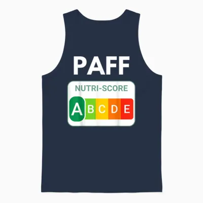 Paff Nutriscore a – Offset Humor - Original Funny Gift Unisex Tank Top - Navy