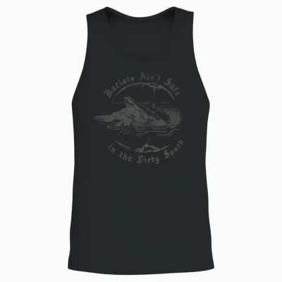 Racists Ain't Safe in the Dirty South Unisex Tank Top - Black