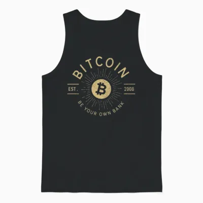 Bitcoin Crypto Blockchain Money Gif Christmas Unisex Tank Top - Black