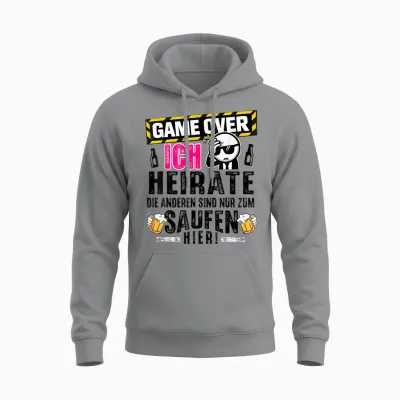 Bräutigam Kostüm Jga T-Shirt Männer Junggesellenabschied Unisex Hoodie - Sport Grey