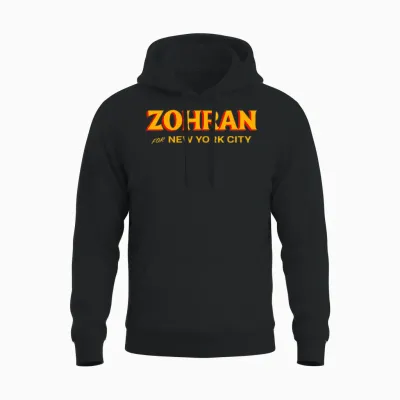 Zohran Mamdani Apparel Zohran for Nyc Mayor 2025 Unisex Hoodie - Black