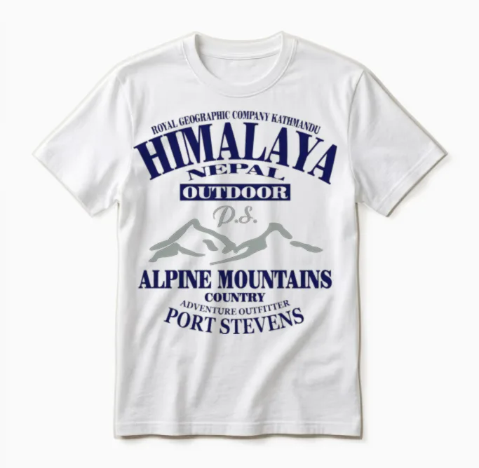 Himalaya - Nepal Unisex T-Shirt in White