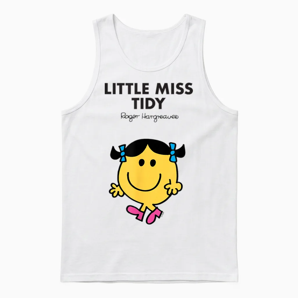 Mr. Men Little Miss Tidy Unisex Tank Top in White