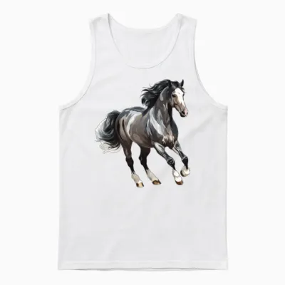 Beautiful Horse for a Horsewoman Unisex Tank Top - White