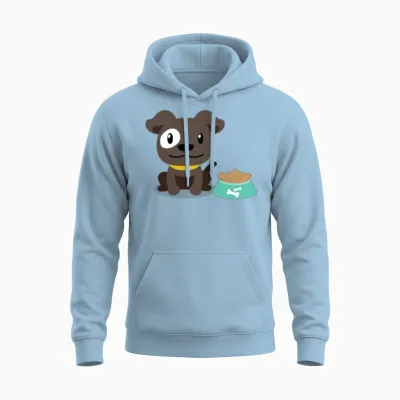 Dog Unisex Hoodie - Light Blue