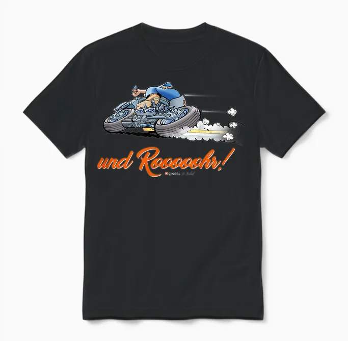 Werner and Rooooohr! T-Shirt, Black Unisex T-Shirt in Black