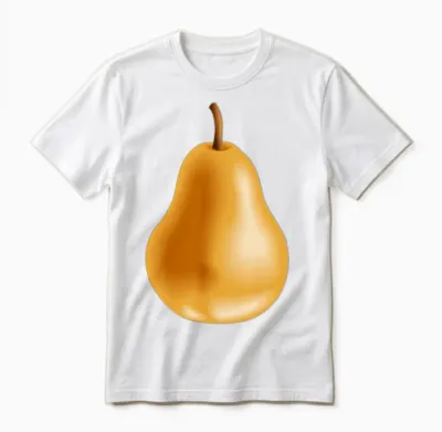 Yellow Pear Unisex T-Shirt - White