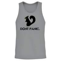 Don't Panic Squirrel Unisex Tank Top - Sport Grey – 2