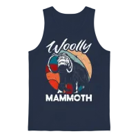 Retro Mammoth Humor — Memes & Unisex Tank Top - Navy – 1