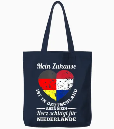 Holland Niederländer Deutschland Niederlande Tote Bags - Navy