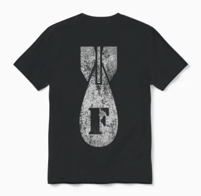 Vintage Fbomb Funny Unisex T-Shirt - Black