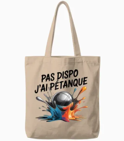 J'peux Pas J'ai Petanque Humour Pétanque Balls Game Tote Bags - Natural
