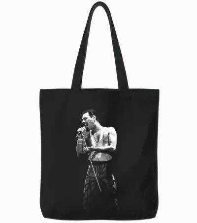 Visite Live the Works De Freddie Mercury Queen Au Nec Arena Tote Bags - Black