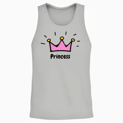 Princess Unisex Tank Top - Ash