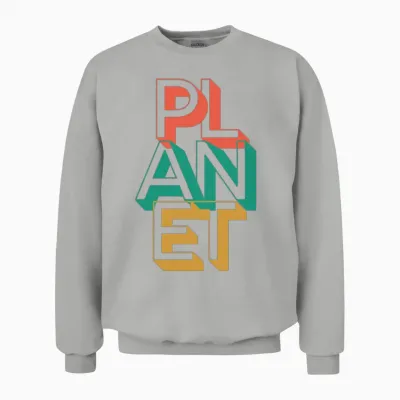 Retro Planet Unisex Sweatshirt - Ash