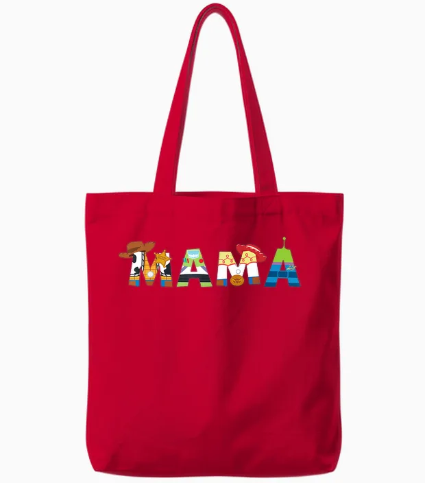Disney and Pixar’s Toy Story Mama Mother’s Day Mom Birthday Tote Bags in Red