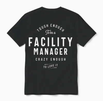 Funny Job Occupation Facility Manager Unisex T-Shirt - Black