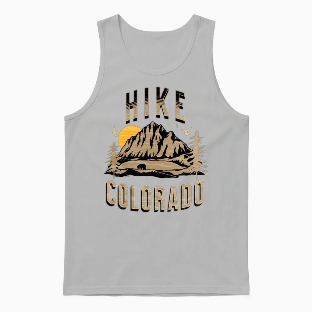 Colorado Hiking & Outdoors Gift Unisex Tank Top in Ash