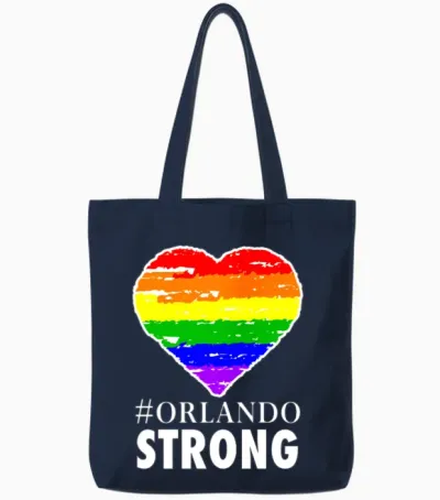 Orlando Strong Tote Bags - Navy