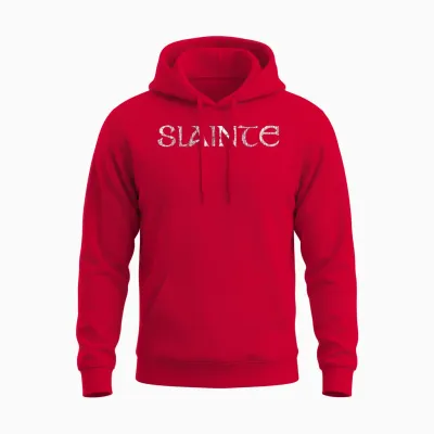Irish Gaelic Slainte Shirt - St.patricks Cheers Ireland Unisex Hoodie - Red