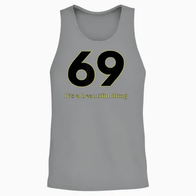 Funny Sex Quote Gifts - 69 Sex Positions T-Shirt, Black, S Unisex Tank Top - Sport Grey
