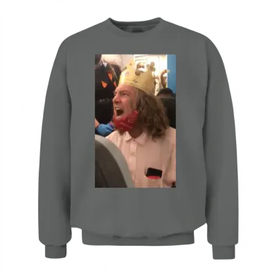 Burger King Guy Unisex Sweatshirt - Graphite Heather
