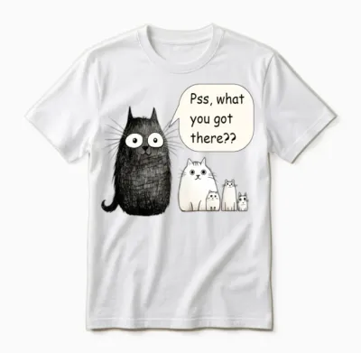 Curious Cats Comedy Club Unisex T-Shirt - White