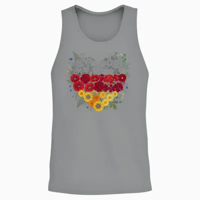 Deutschland Herz Mit Der Deutschen Flagge Germany Unisex Tank Top - Sport Grey