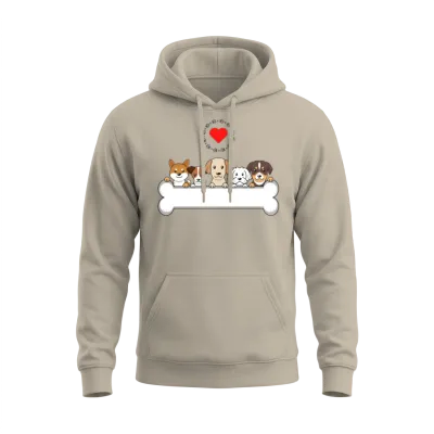 Dog Lover Unisex Hoodie - Sand