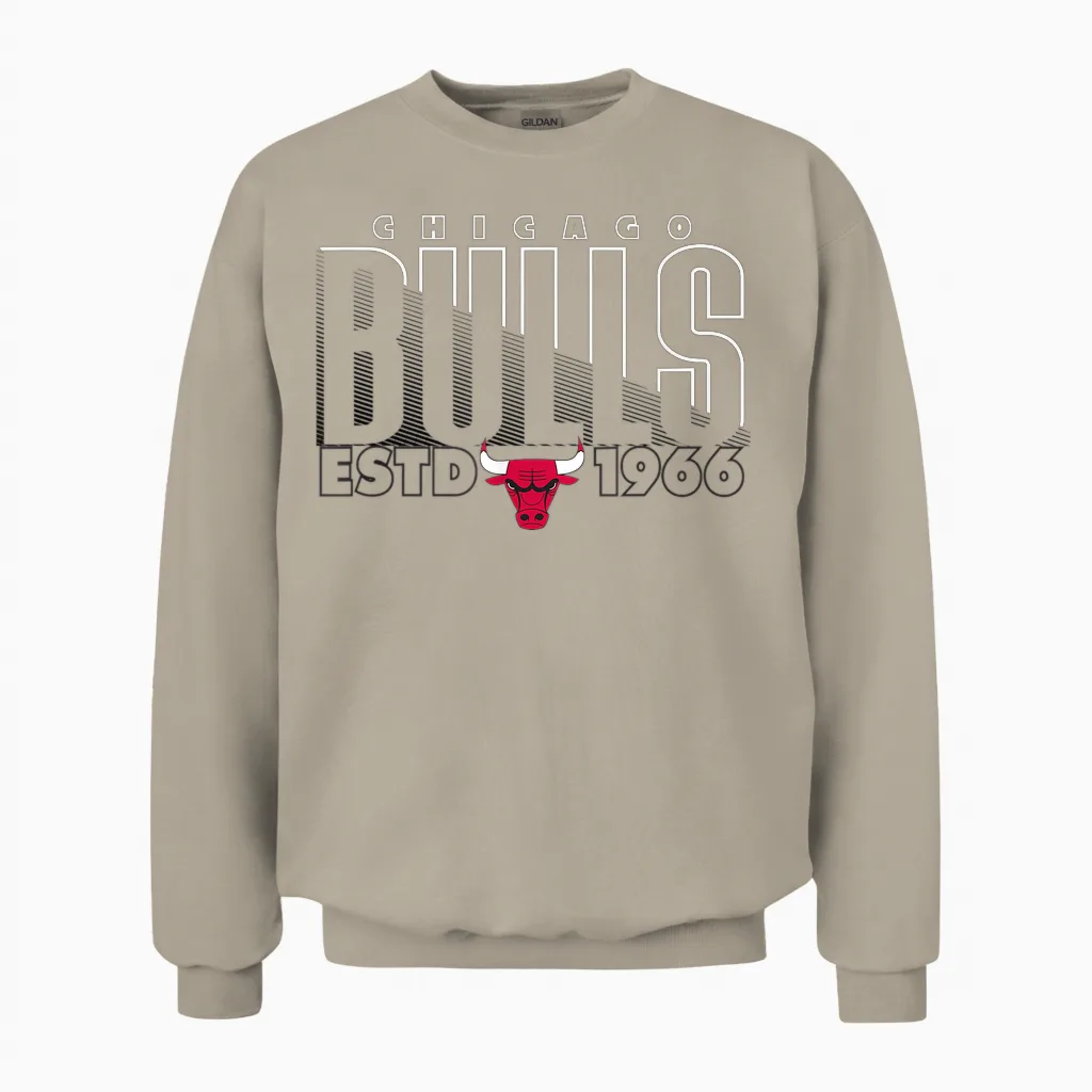 Offizieller Nba Chicago Bulls Rasierer Unisex Sweatshirt in Sand
