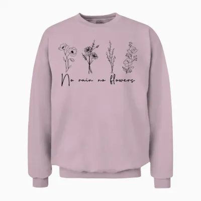 Retro Inspiration Quote Unisex Sweatshirt - Light Pink