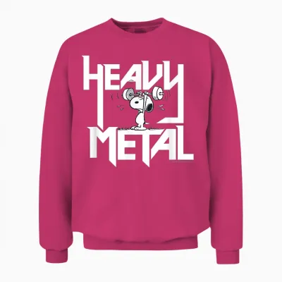 Peanuts - Snoopy Heavy Metal Unisex Sweatshirt - Heliconia
