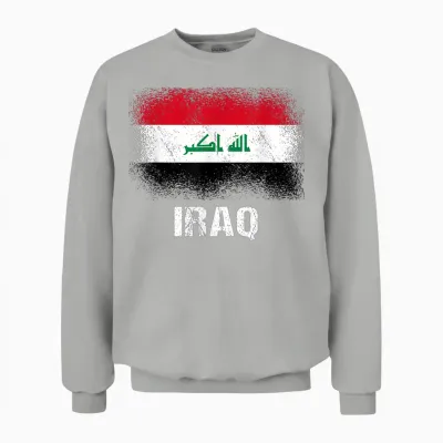 Irakische Flagge Irak Unisex Sweatshirt - Ash