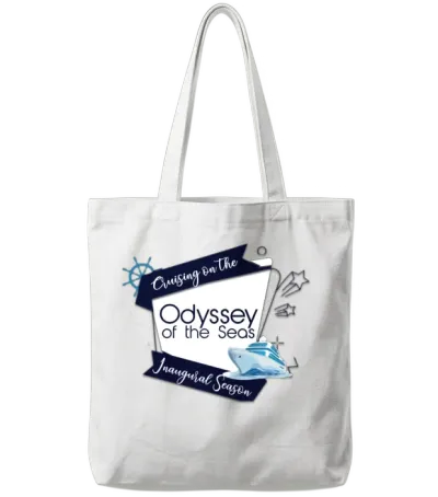 Odyssey of the Seas Cruising Inaugural Season Tote Bags - White