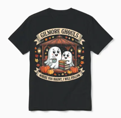 Gilmore Ghouls Where You Haunt I Will Follow Halloween Ghost Unisex T-Shirt - Black