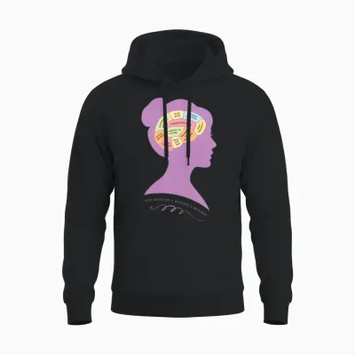 The Mind of a Romance Reader Unisex Hoodie - Black