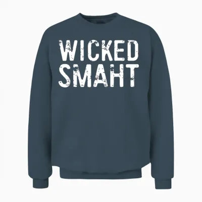 Wicked Smaht Boston Unisex Sweatshirt - Dark Heather
