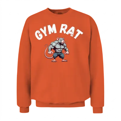 Gym Rat Unisex Sweatshirt - Orange