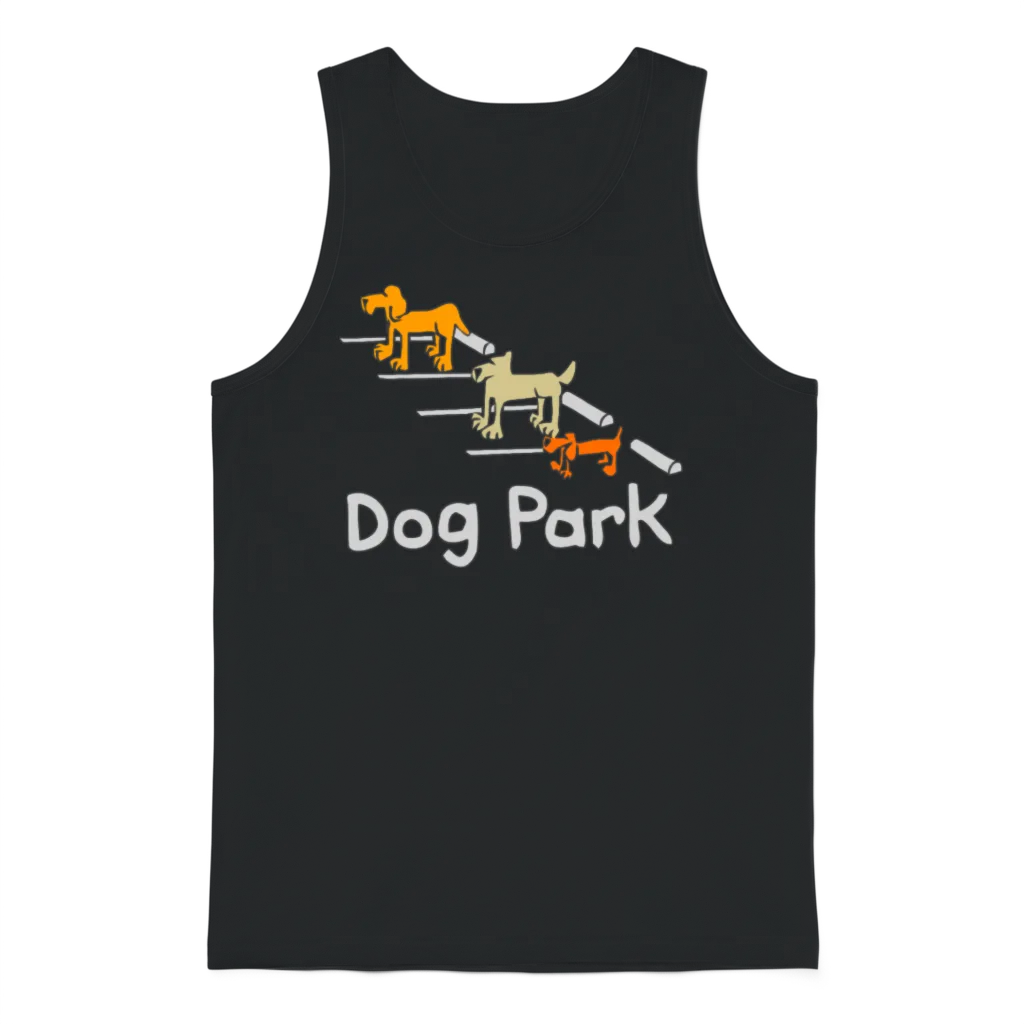 Computergear Dog Park Parking Unisex Tank Top - Black