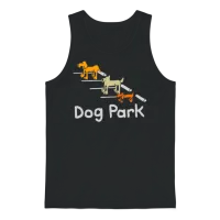Computergear Dog Park Parking Unisex Tank Top - Black – 1