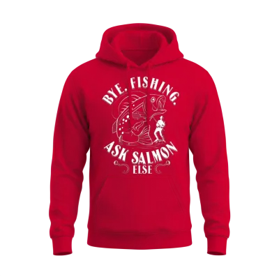 Funny Fishing Unisex Hoodie - Red